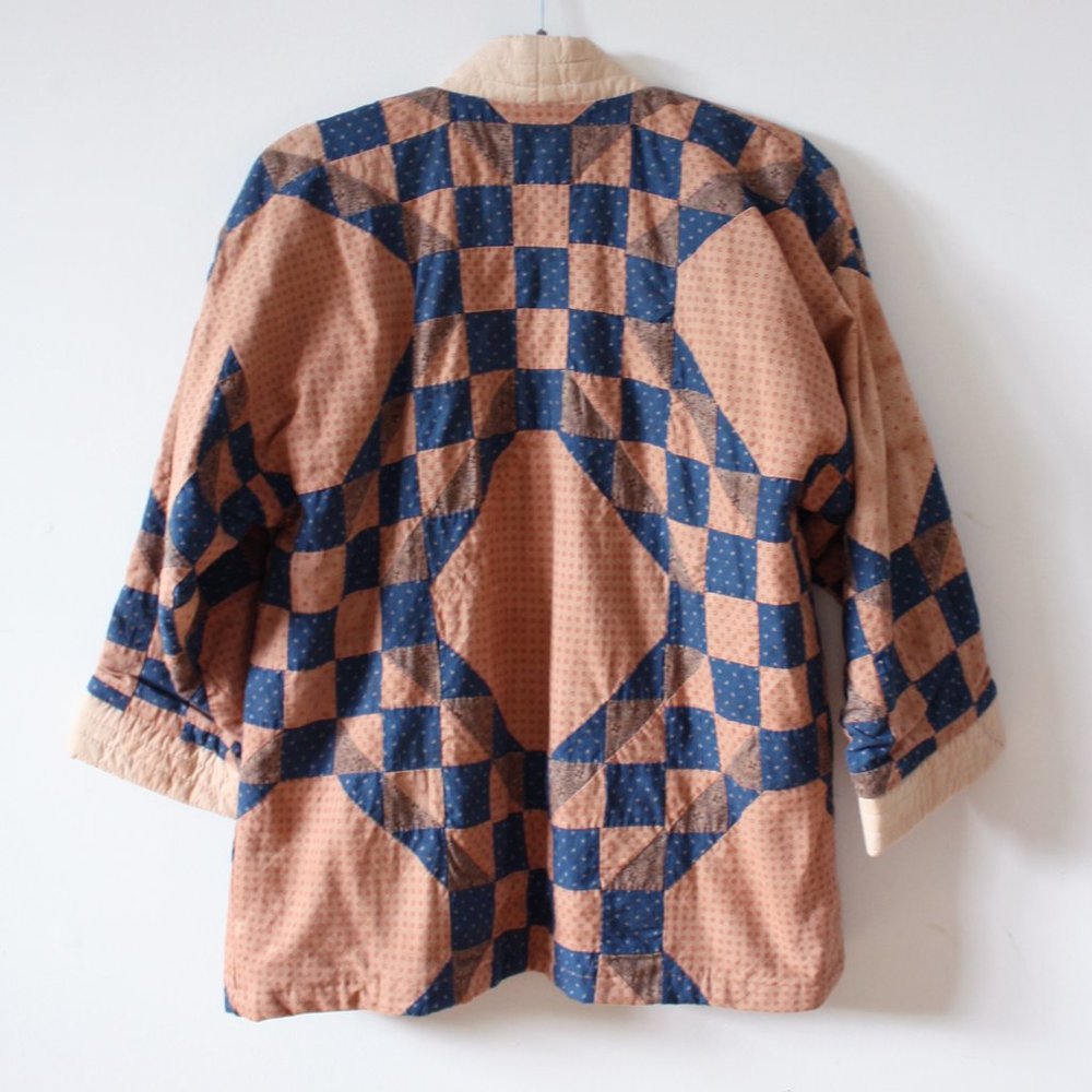 HANDMADE Highland Foundry QUILT kimono coat jacket - Picture 2 of 12